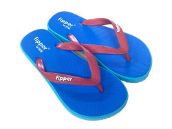 【FJ06-W04】fipper WIDE（ワイド)　Blue,Turquaise/ Red　天然ゴム