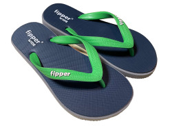 【FJ06-W05】fipper WIDE（ワイド) 　Blue Midnaight/ Grey/ Green Atlantis　天然ゴム