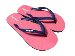【FJ08-SM03】fipper SLIM（スリム）　RED(CORAL) / NAVY　天然ゴム