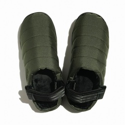 SUBU【NANNEN+H　カーキ】 スブ 冬のサンダル 暖かいサンダル スリッパ アウトドア 起毛 低反発 WINTER SANDAL 秋冬 防寒