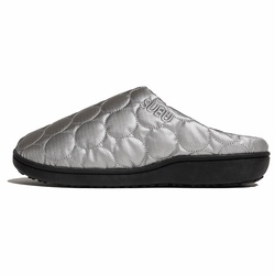 SUBU【Circle　シルバー】 スブ 冬のサンダル 暖かいサンダル スリッパ アウトドア 起毛 低反発 WINTER SANDAL 秋冬 防寒