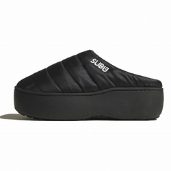 SUBU【PLATFORM　ブラック】 スブ 冬のサンダル 暖かいサンダル スリッパ アウトドア 起毛 低反発 WINTER SANDAL 秋冬 防寒