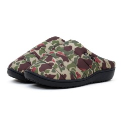 SUBU【PARMANENT　ダックカモ】 スブ 冬のサンダル 暖かいサンダル スリッパ アウトドア 起毛 低反発 WINTER SANDAL 秋冬 防寒