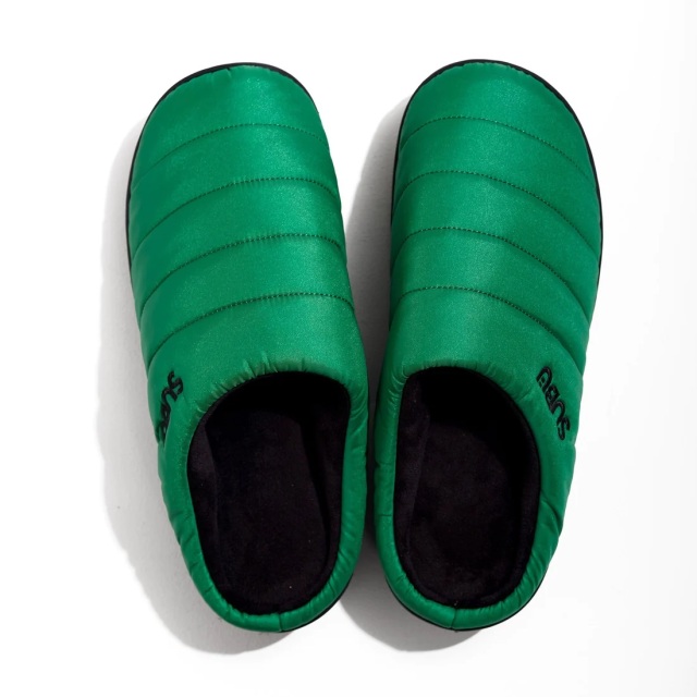 希少】SUBU モヘア チェック サンダル ファー グリーン サイズ1 SUBU