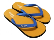 【FJ13-W03】fipper WIDE（ワイド)　YELLOW(GOLDENROAD), BLACK / BLUE　天然ゴム