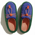 SUBU【DOTS FROZZO　ブルー＆グリーン】 スブ 冬のサンダル 暖かいサンダル スリッパ アウトドア 起毛 低反発 WINTER SANDAL 秋冬 防寒