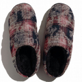 SUBU【DOTS MATORY　デカレッド】 スブ 冬のサンダル 暖かいサンダル スリッパ アウトドア 起毛 低反発 WINTER SANDAL 秋冬 防寒