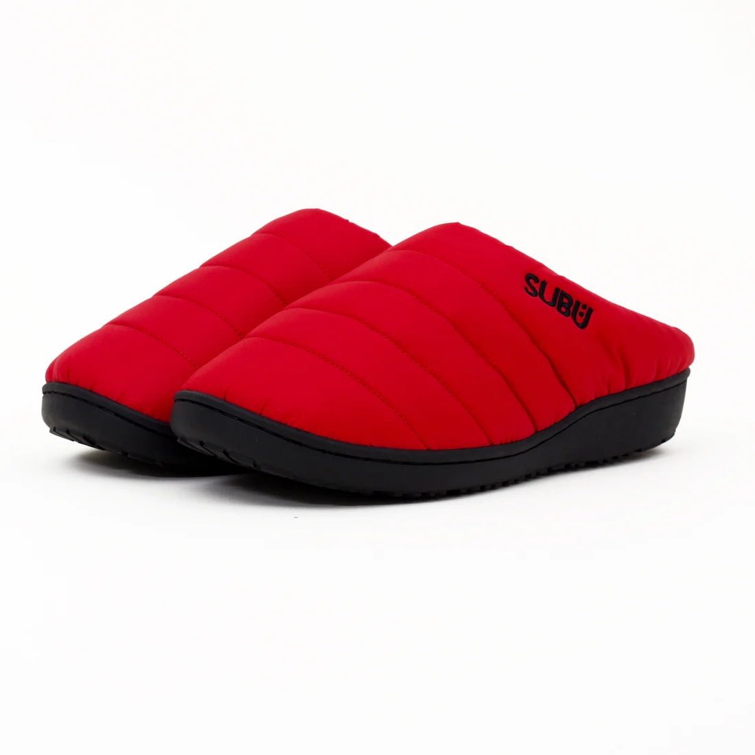 SUBU【PARMANENT　レッド】 スブ 冬のサンダル 暖かいサンダル スリッパ アウトドア 起毛 低反発 WINTER SANDAL 秋冬 防寒