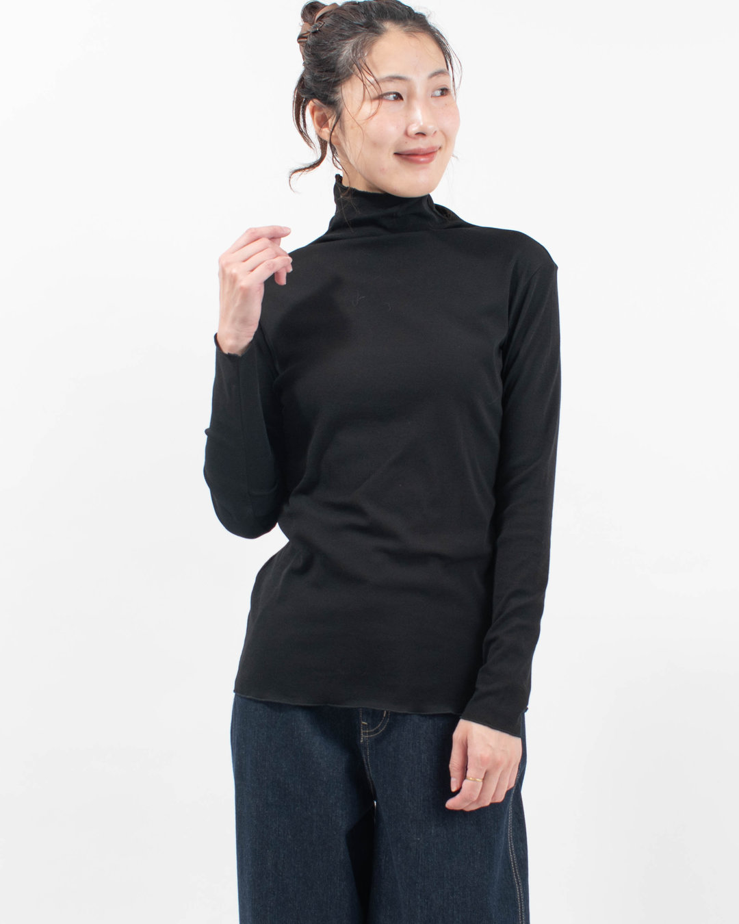 01FFP39446 blue willow コットンタートルプルオーバー