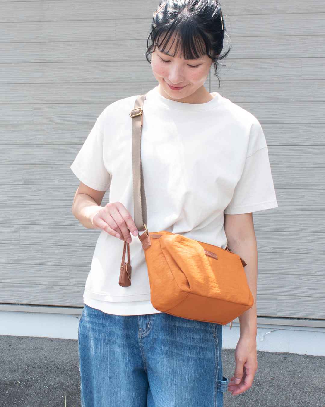 toleur ナイロンドット/カウレザーミニショルダー11776