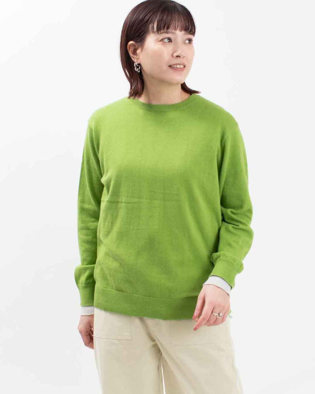 YARRA コットンカシミヤニットプルオーバー｜ナチュラルファッション