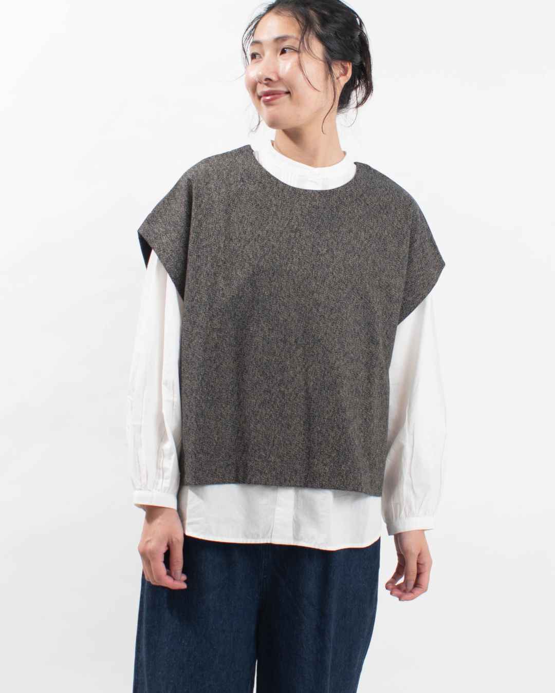 YARRA 三つ杢ツイルワイドベスト