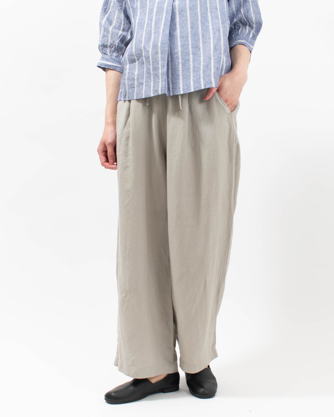 1625-291  YARRA テンセルリネンツヤパンツ
