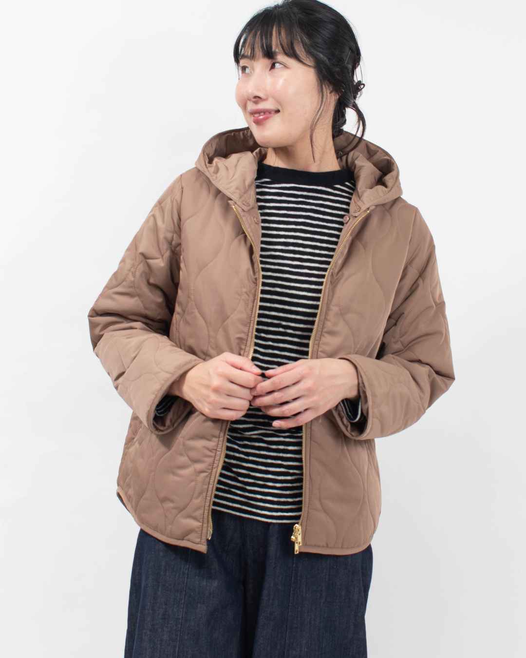 22-0120 ZAMPA マルチWAYキルティングショートコート