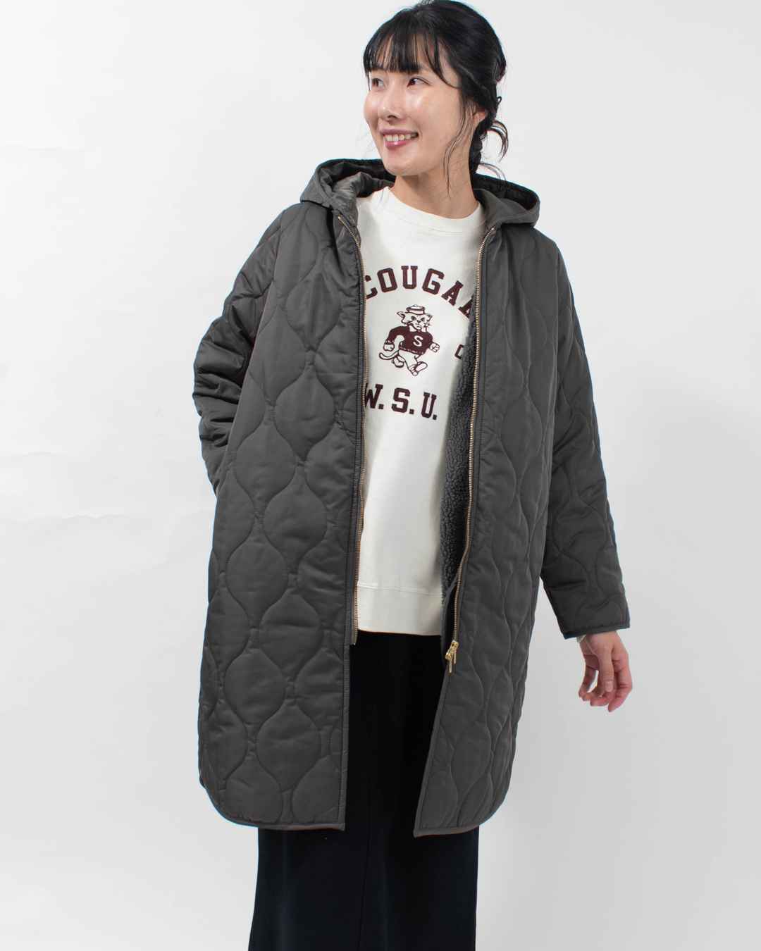 22-0121 ZAMPA マルチWAYキルティングコート