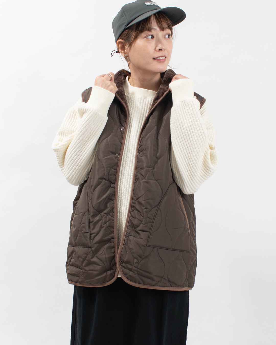 22-0127 ZAMPA リバーシブルキルティングベスト