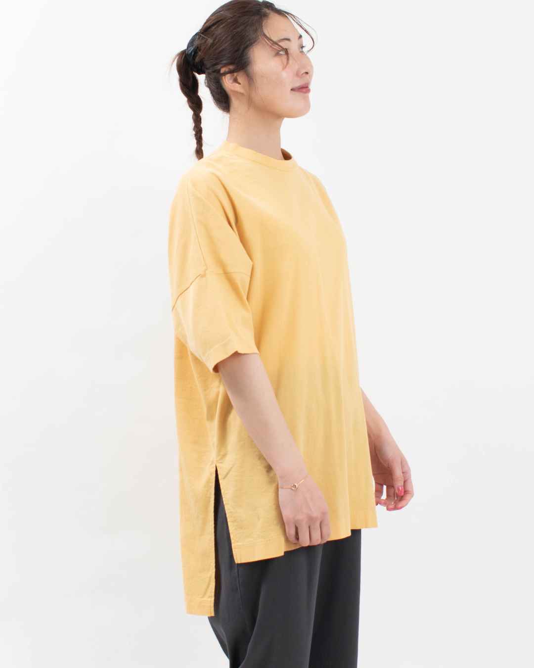 BIWACOTTON クルーネックチュニックTシャツ（ウィメンズ・5分袖）3115878