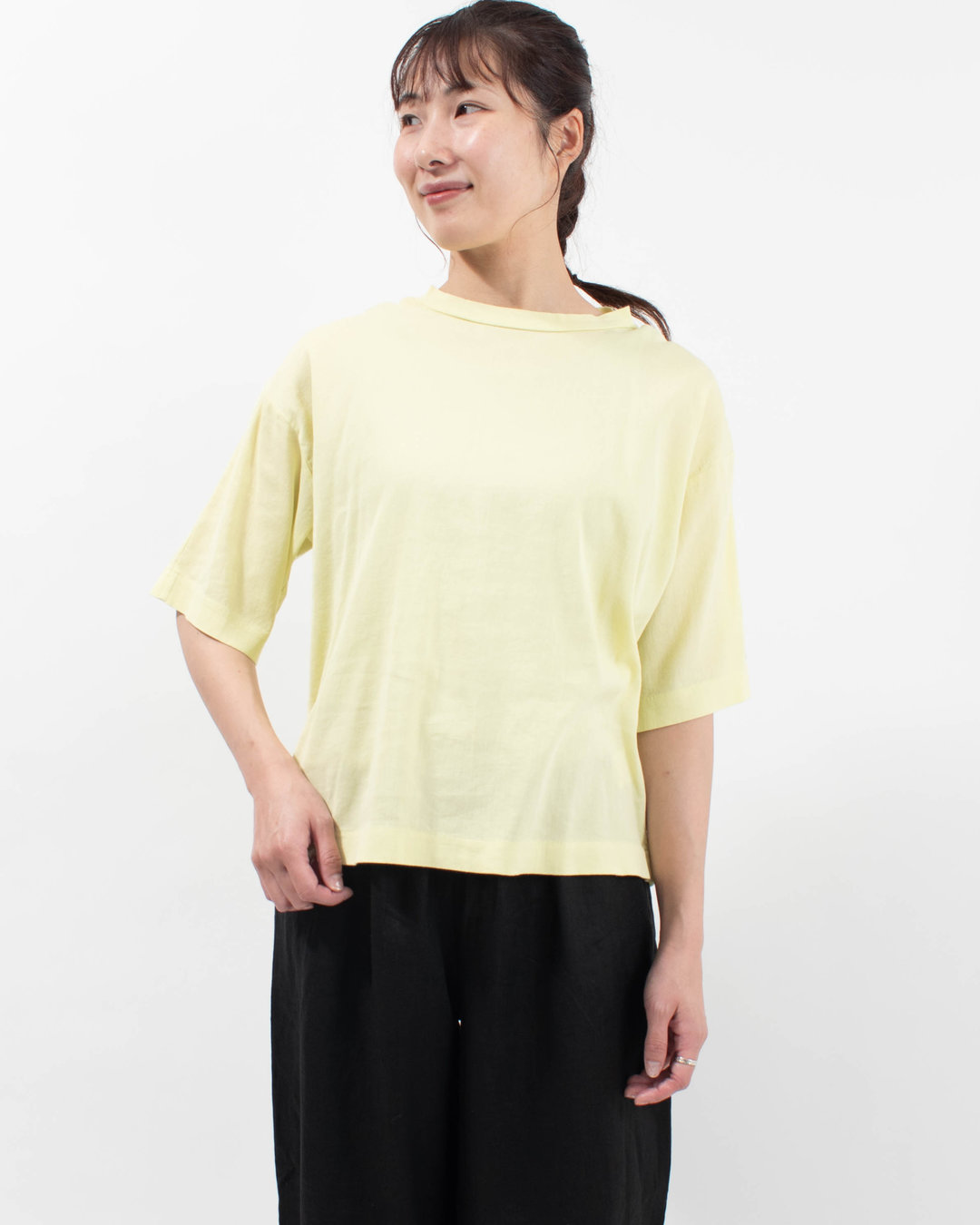 3414842 BIWACOTTON ワイド/クルーネックＴシャツ(ユニセックス・5分袖） 3414842 / 3414856 / 3415889