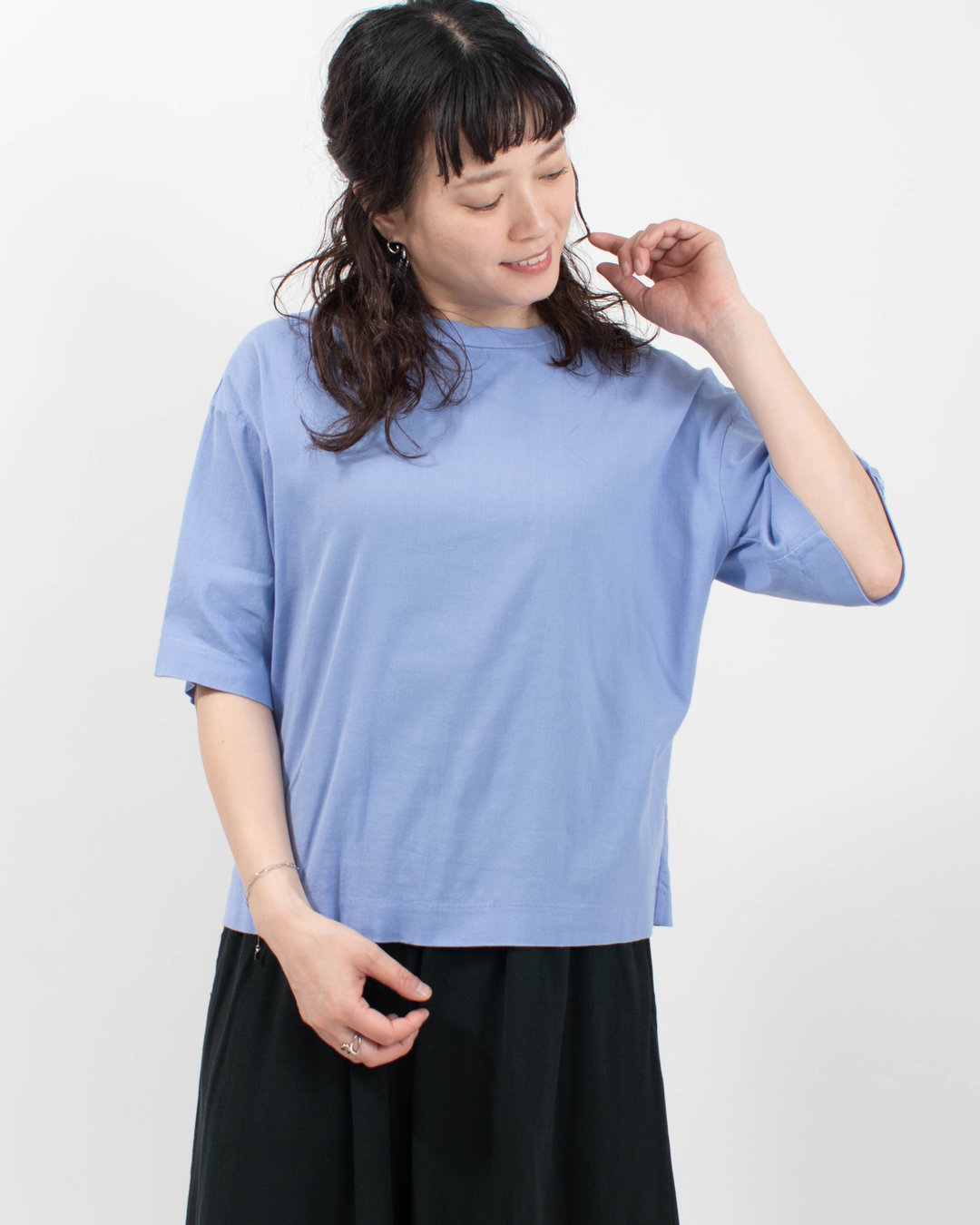 3414842 BIWACOTTON ワイド/クルーネックＴシャツ(ユニセックス・5分袖） 3414842 / 3414856 / 3415889
