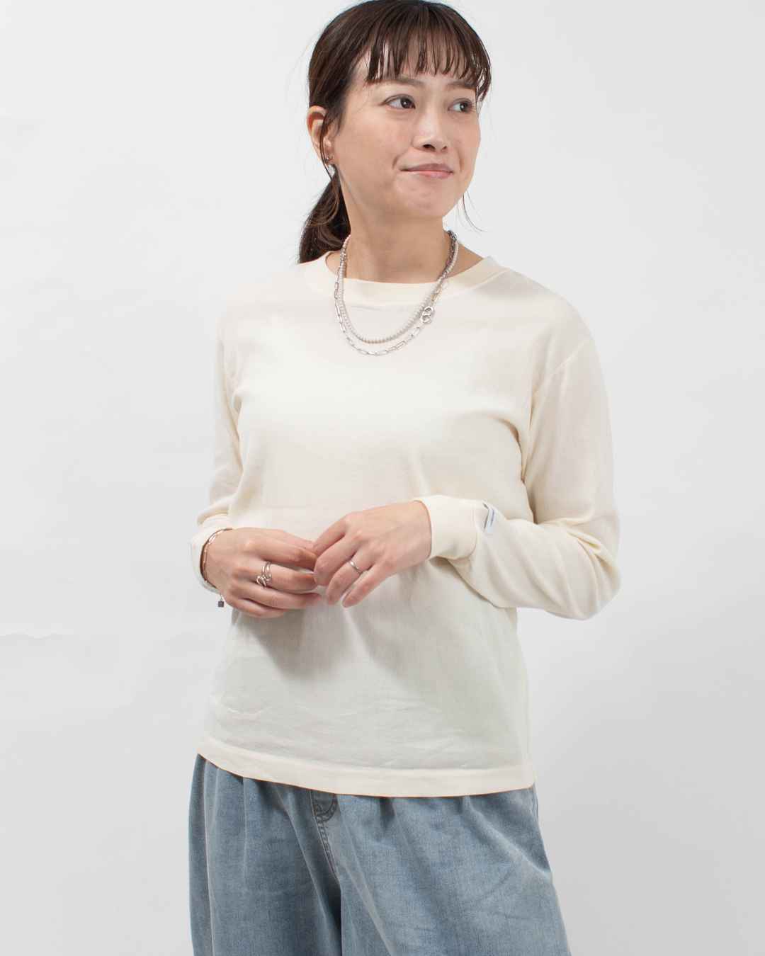 3435899 BIWACOTTON クルーネック長袖(ユニセックス・長袖)_3435899