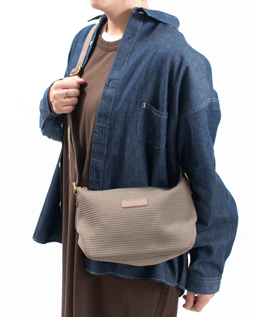 51101　ONEPAIRED/toleur ポリエステルニットショルダー