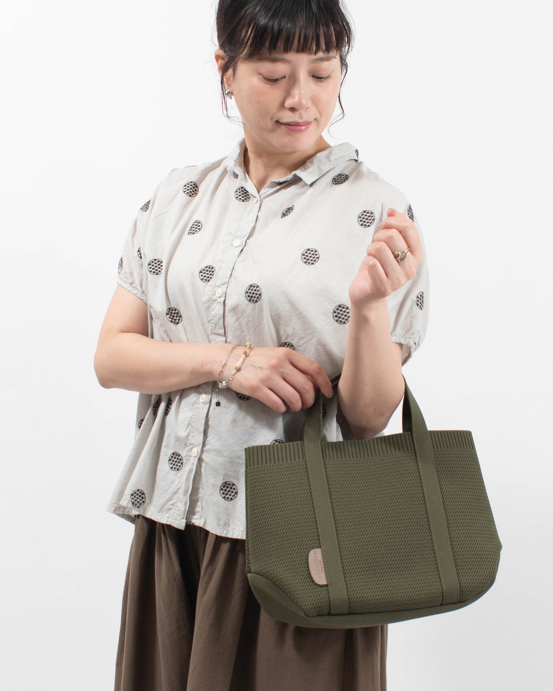 51102　ONEPAIRED/toleur ポリエステルニットトートM