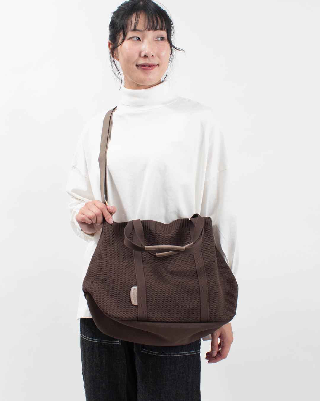 51103　ONEPAIRED/toleur ポリエステルニットトートL