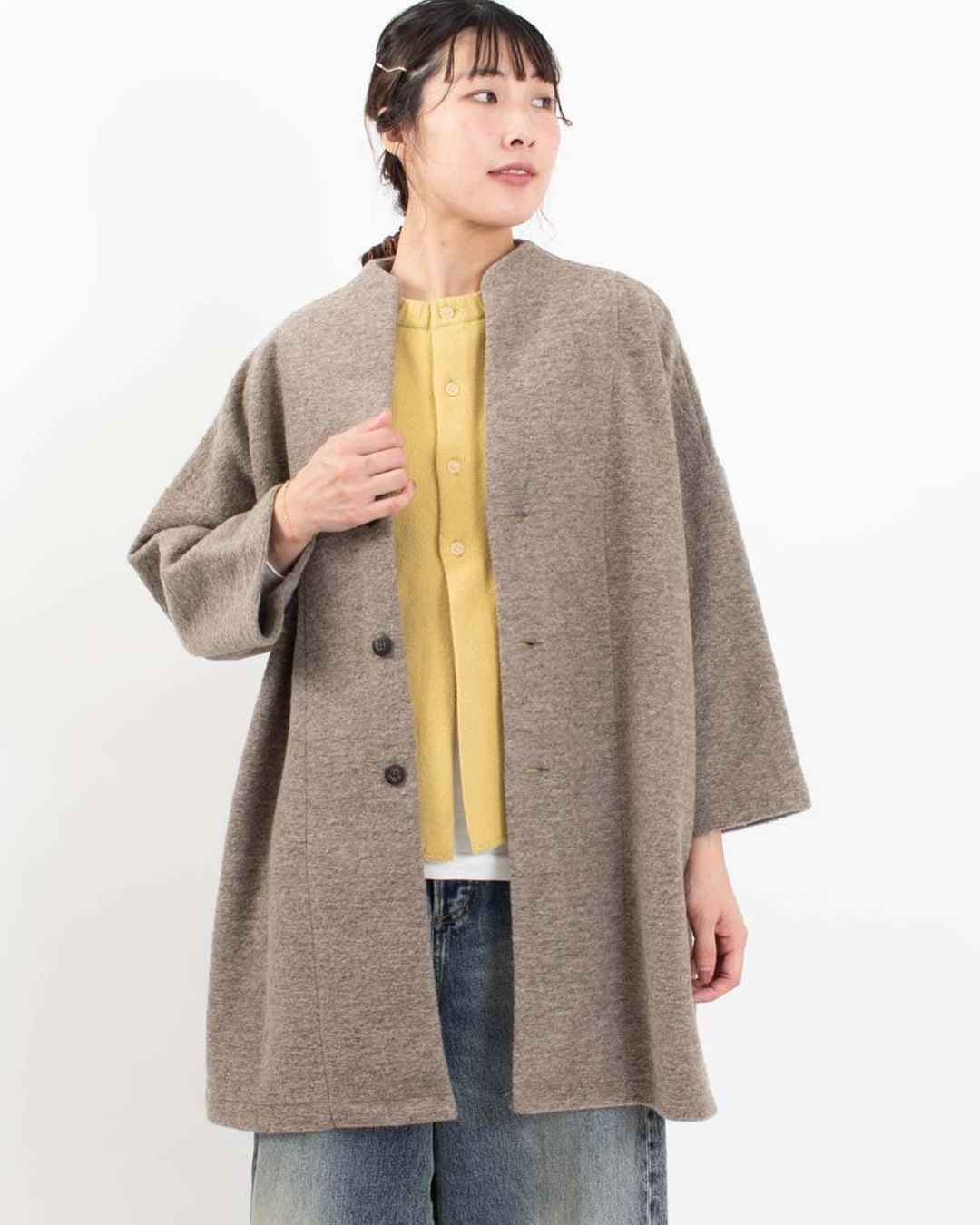 650240　NARU トラベルウールプレミアノッチコート
