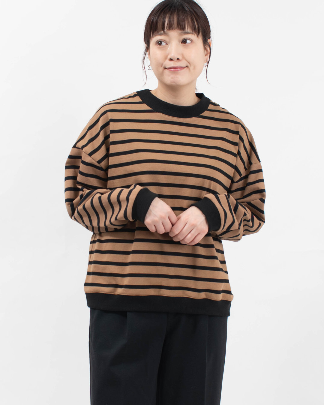 NARU デラヴェボーダー クルーネックプルオーバー