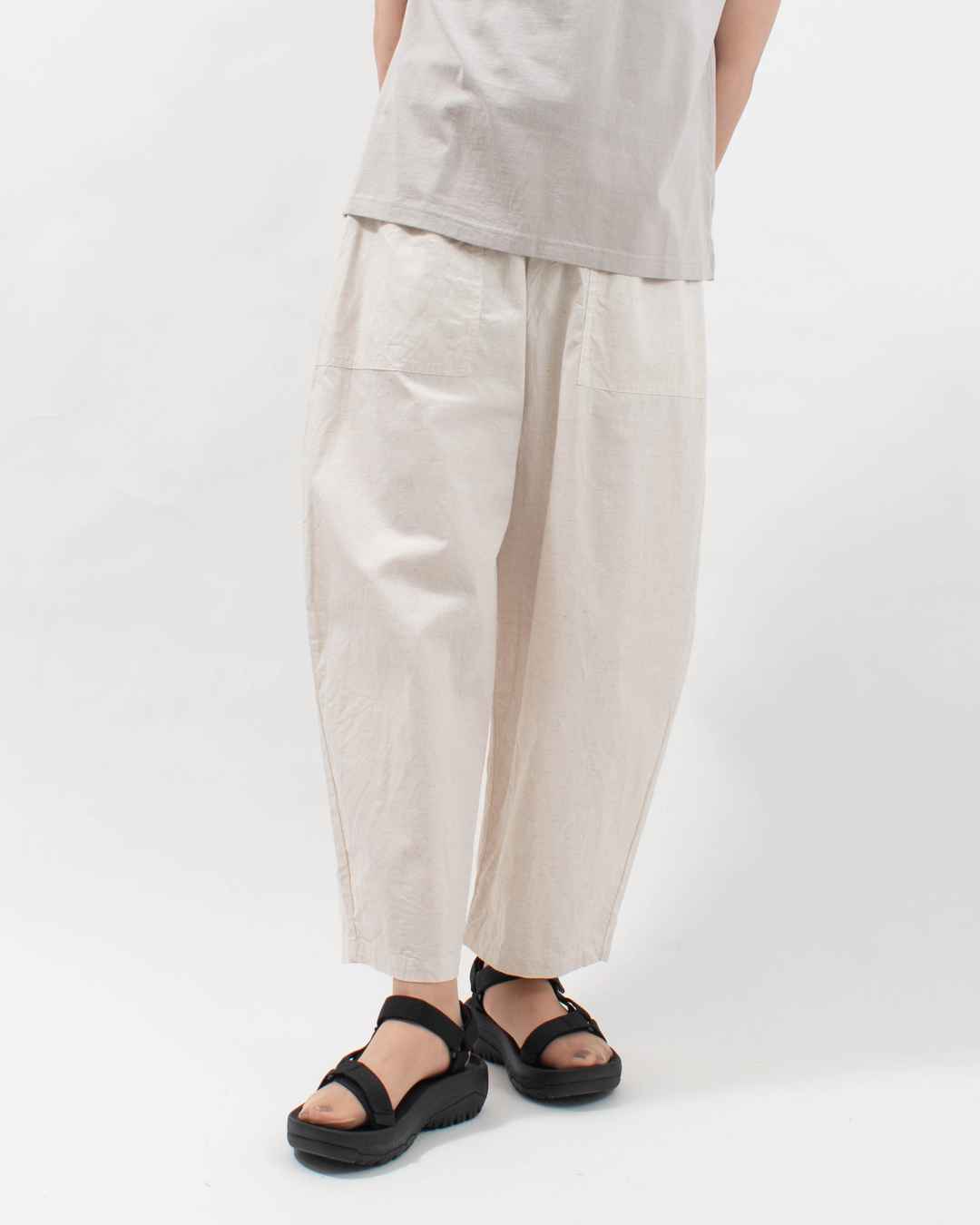 45R☆綿麻ダンガリーのカットワークペチパンツ 70660012.jpg