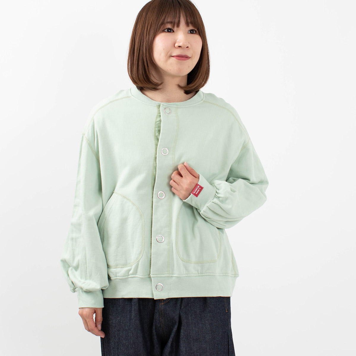 NARU 40/20ミニ裏毛×40/-スパンテレコ LIBRE裏毛ブルゾン
