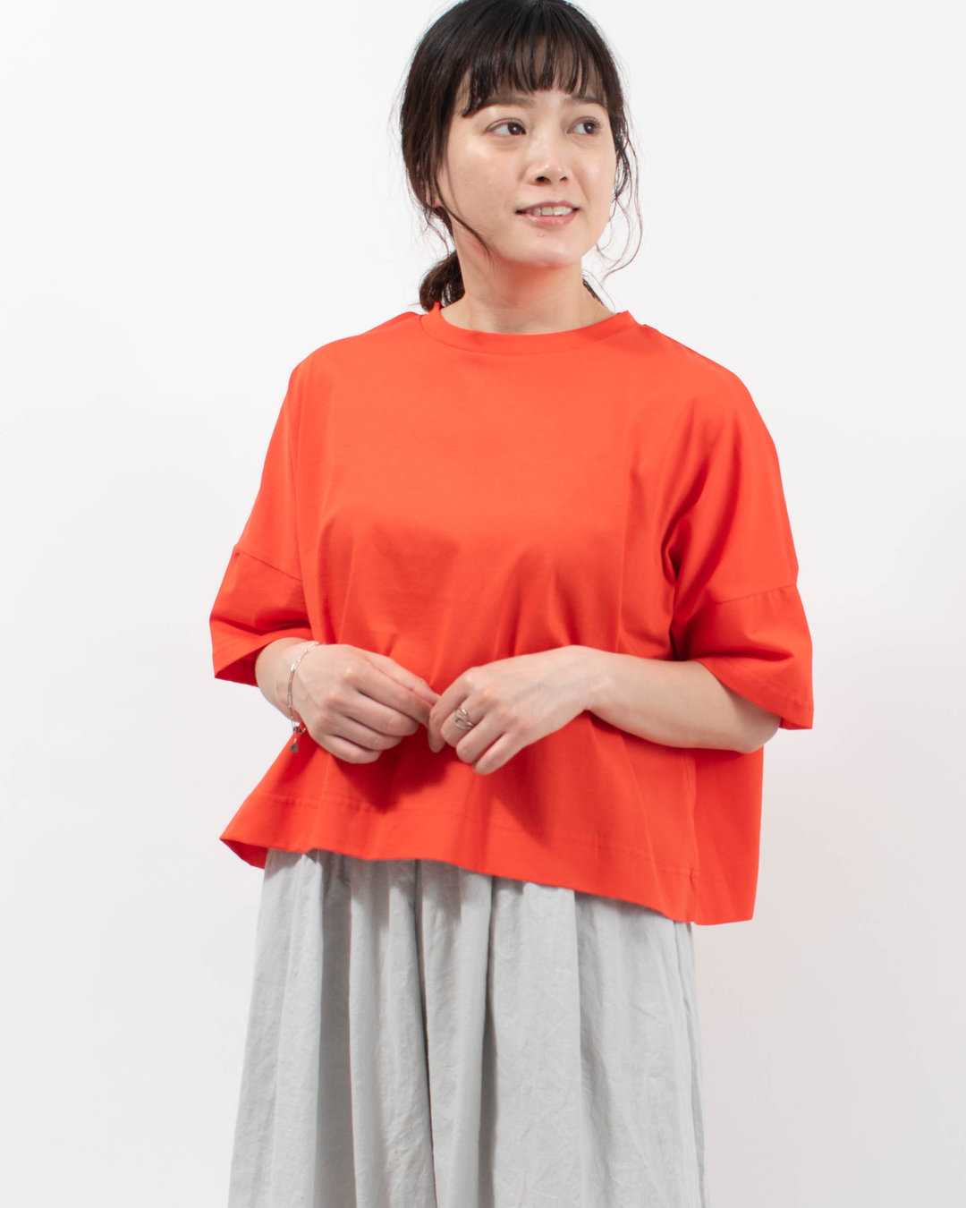 980-25114  vingtrois ドライタッチコットン ボックスT