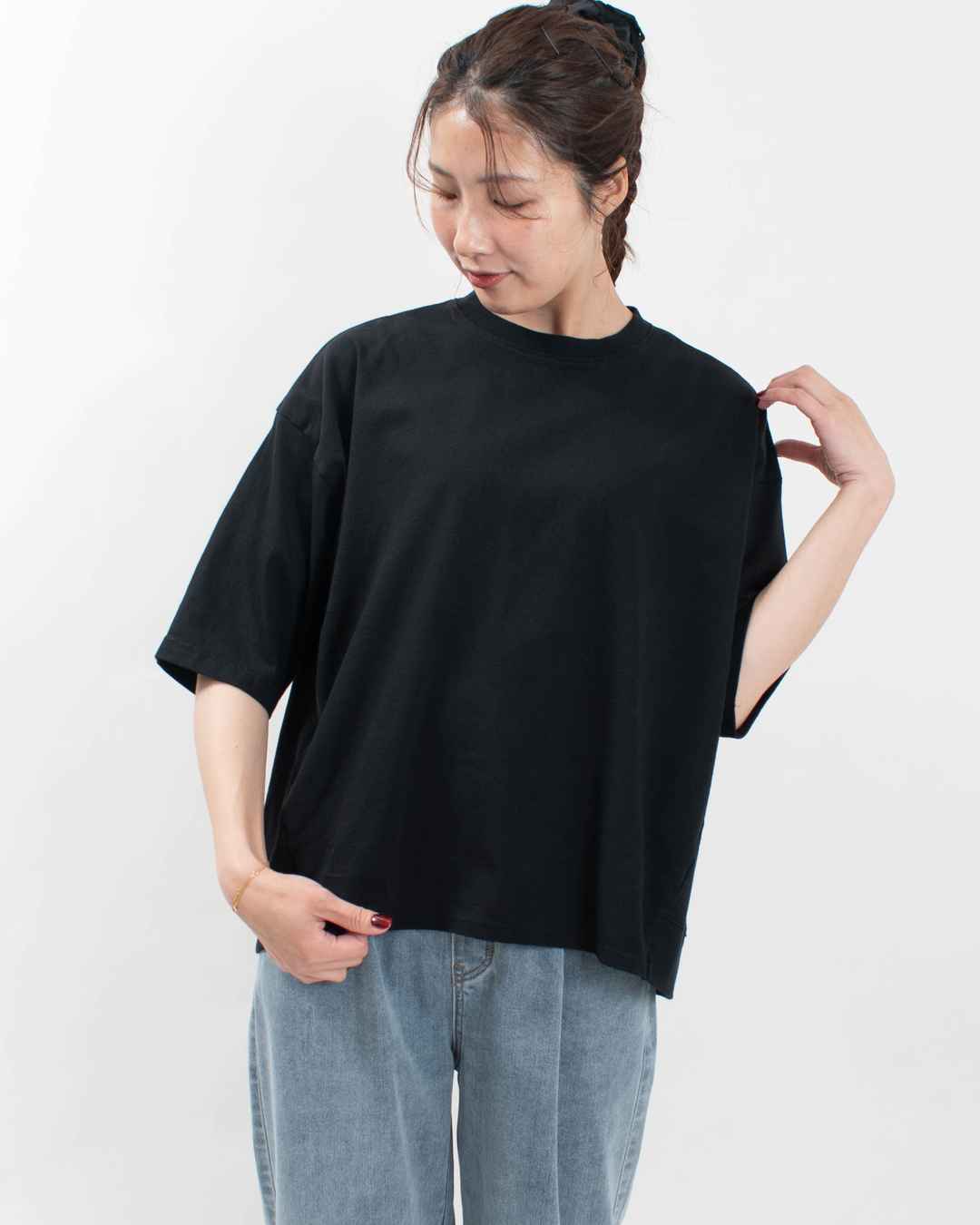 BLUE LAKE MARKET アメリカンドライ天竺||バックスリットTee