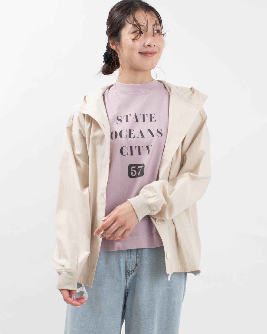 SALE セール 40%OFF BLUE LAKE MARKET ブルーレイクマーケット ヴィンテージポプリンドロストフーディブルゾン メール便対応 BLUE LAKE MARKET ヴィンテージポプリンドロストフーディ