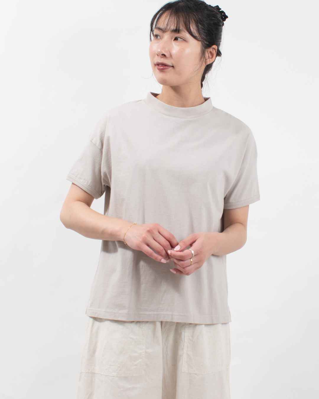 B-501008  BLUE LAKE MARKET アメリカンドライ天竺|||サイドミニスリットプルオーバー