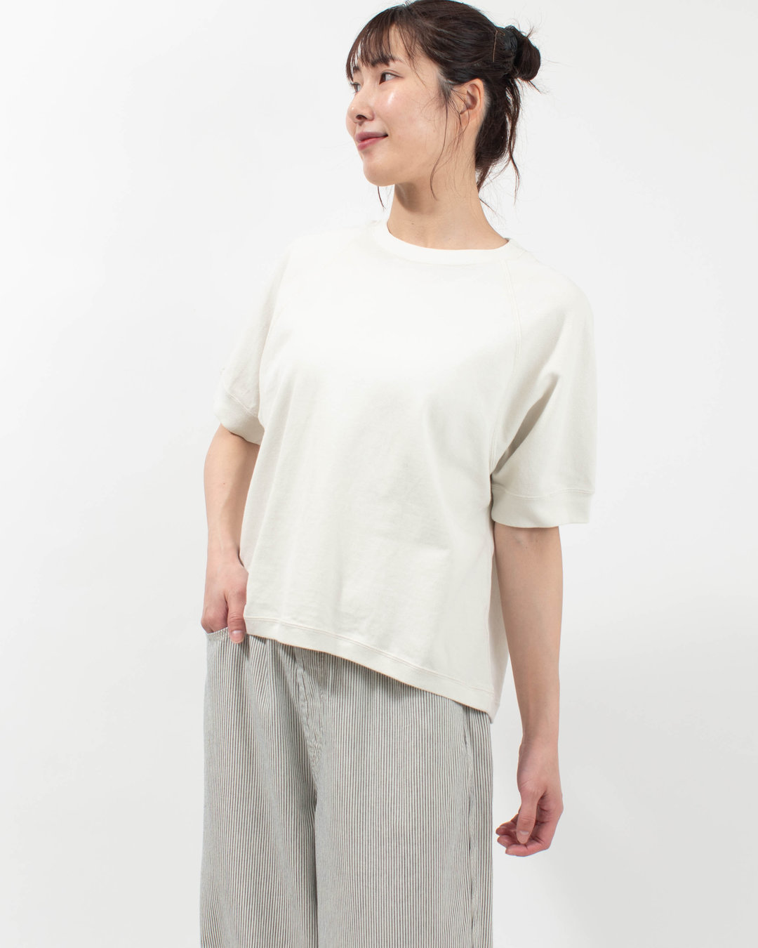 B-521004 BLUE LAKE MARKET CD30/1カノコ ラグランスリーブカノコプルオーバー