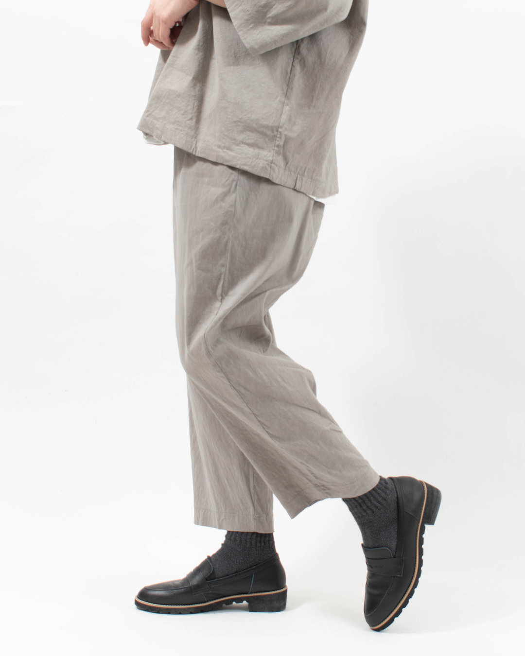 prit リネンレーヨンストレッチ スロウパンツ
