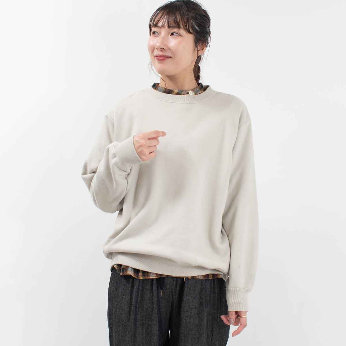 sabbatum 30/7 裏毛 サイドパネルプルオーバー