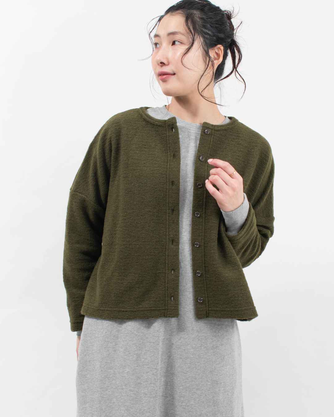 SO[ ] クルーネックスクエアカーディガン