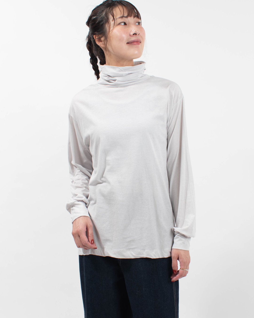 SB-2069 SO[ ] 50ｓ超強撚天竺　タートルネックTシャツ