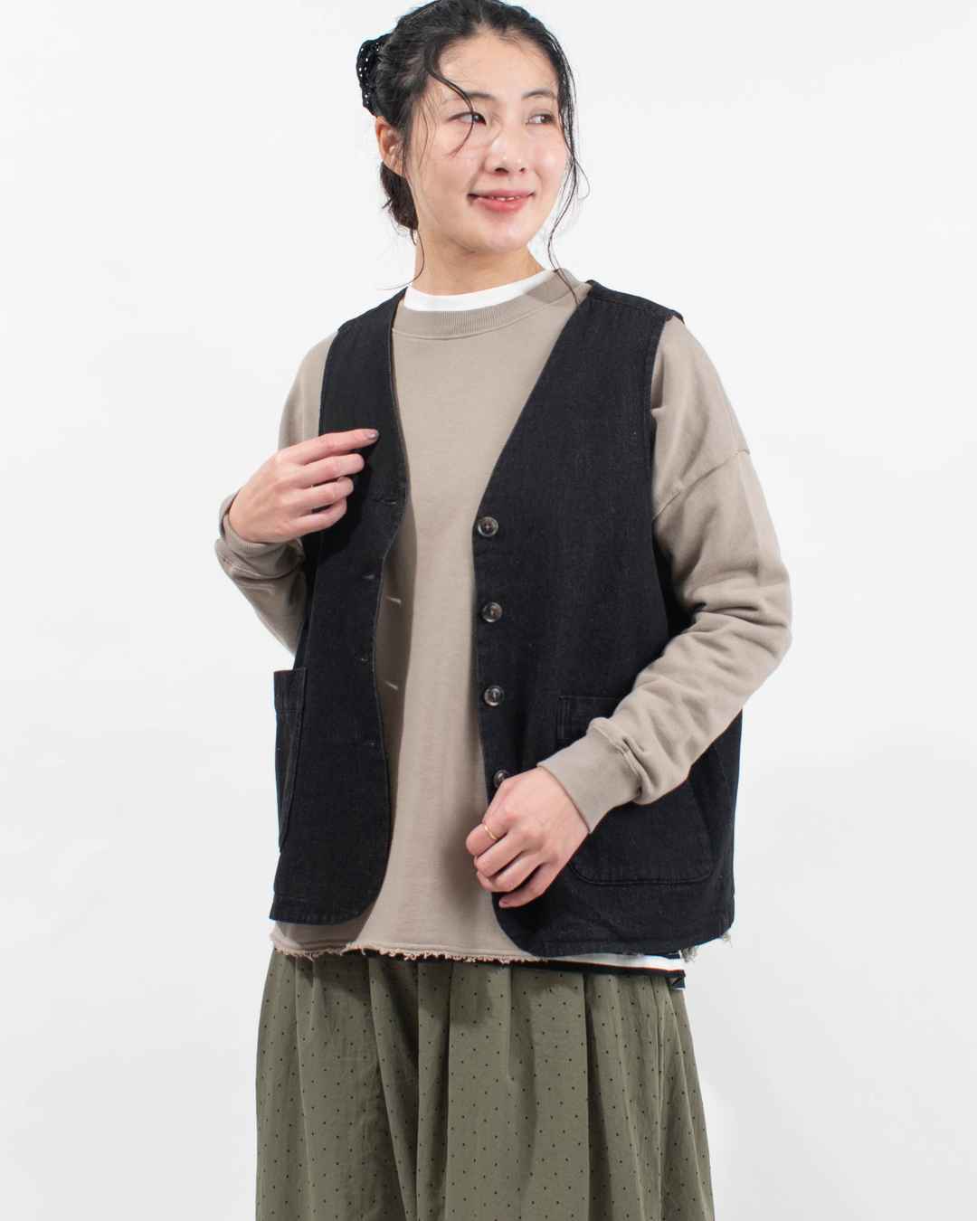 SE8108251  SUN VALLEY 10ozコットンデニムベスト