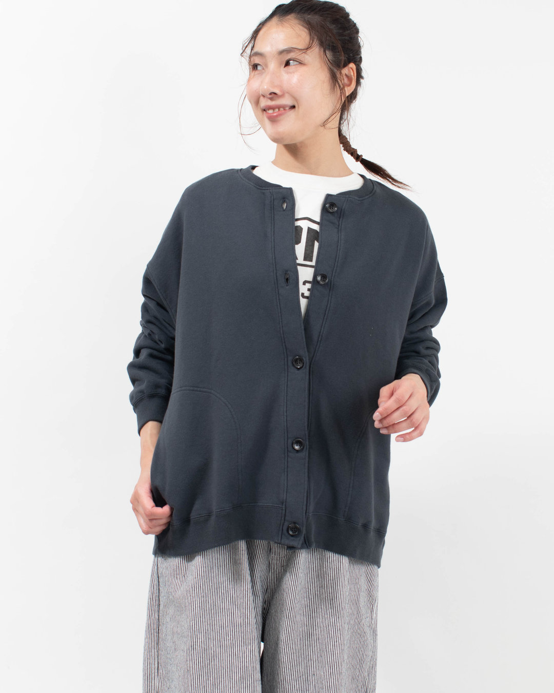 SET-3310 SETTEN ベーシック裏毛 裏毛シームポケットブルゾン