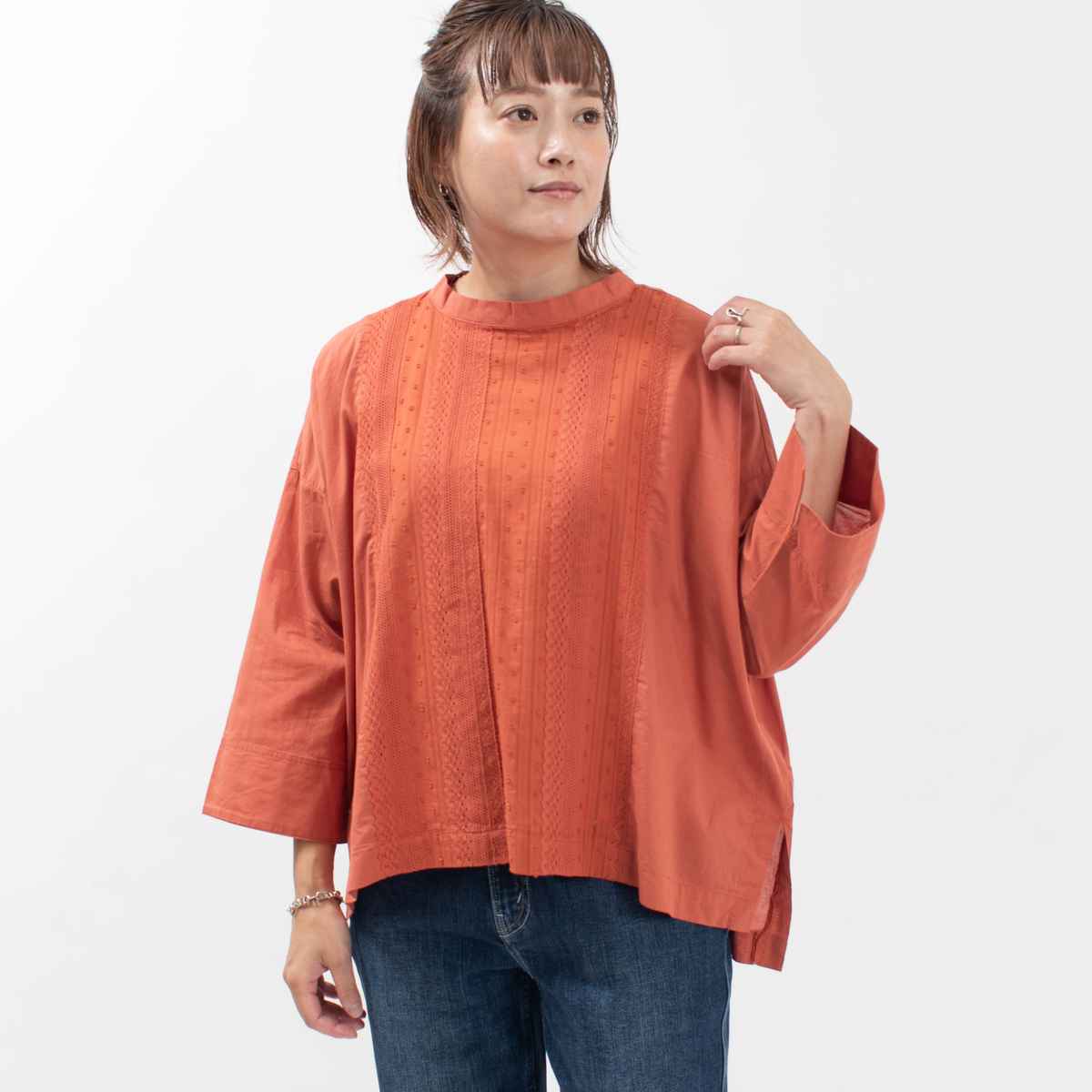 LILASIC トーションレースプルオーバー｜ナチュラルファッション