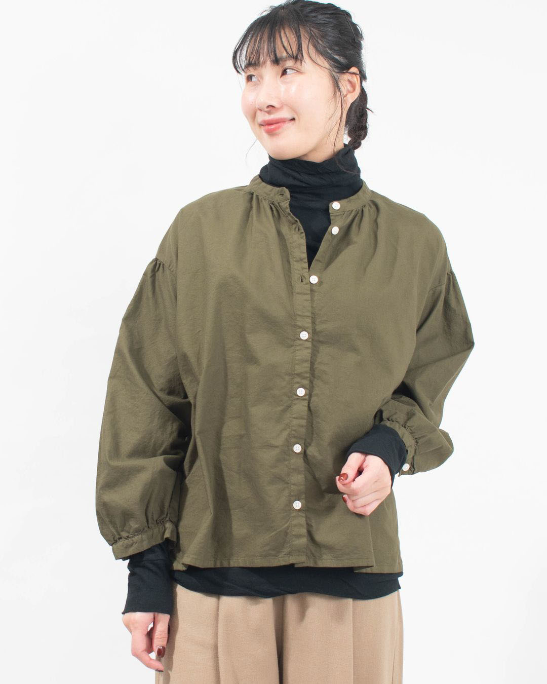 SK8030255  SUN VALLEY オックス 日本製品染シャツ