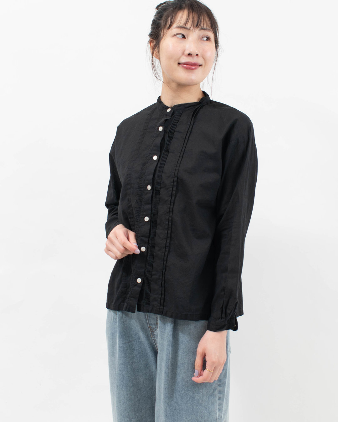 tukuroi by SUN VALLEY 30綿麻平織 日本製品染 シャツ