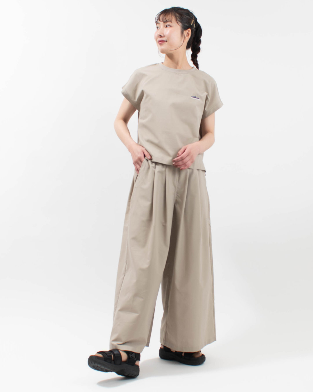 TM261HA00362 THOUSAND MILE FRENCH SLEEVE SHIRT＆LONG PANTS SET