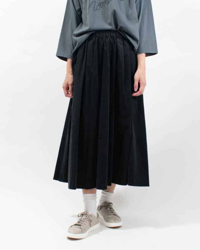 01EFP13459 blue willow 細コーデュロイサイドポケットスカート