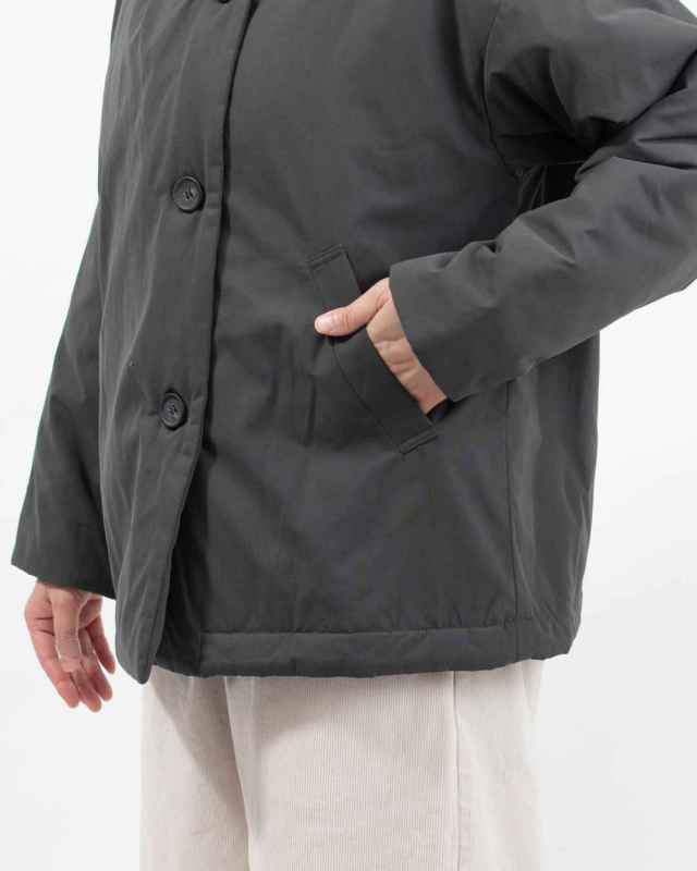 01EFP17470 blue willow ボンディングフードジャケット