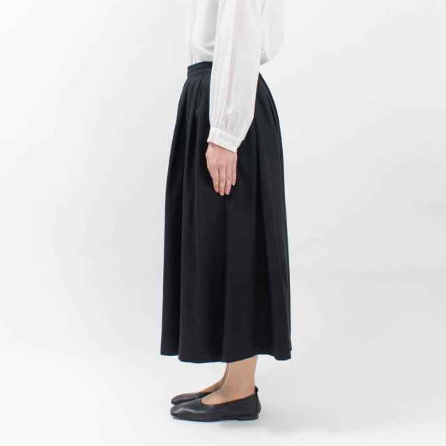 01ESP13006  blue willow コットンレーヨンフレアスカート