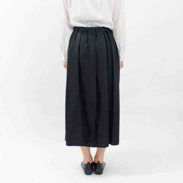 01ESP13006  blue willow コットンレーヨンフレアスカート